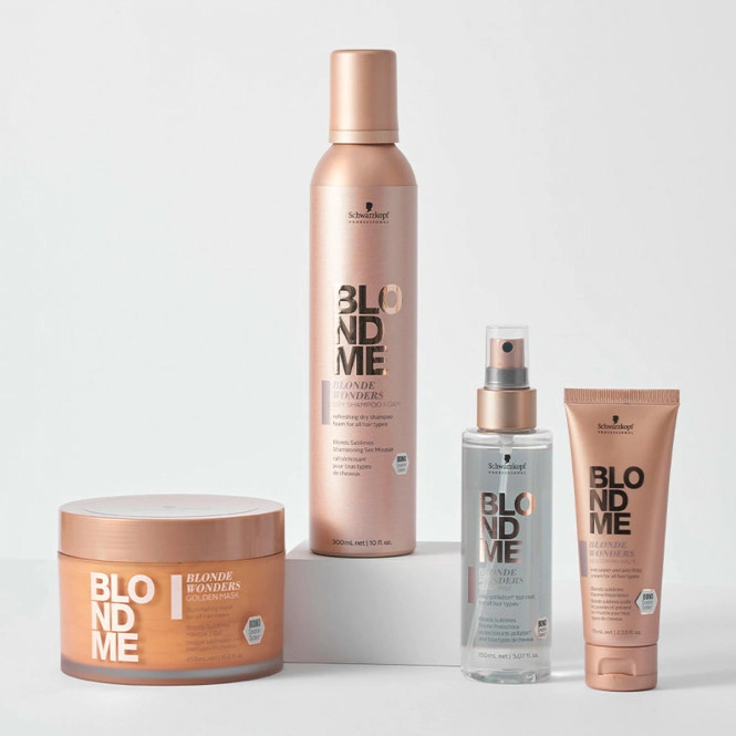 Schwarzkopf BlondMe Blonde Wonders Golden Mask 450ml képe 3